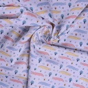 📏Percale 100% coton bio GOTS By MLA 2.3 | "Crocos colorés"