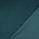 📏 Velours côtelé 100% coton Oeko-Tex uni | Pétrole