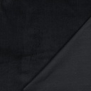 📏 Velours côtelé 100% coton Oeko-Tex uni| Noir
