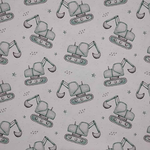 GOTS & Oeko-Tex organic jersey | Diggers (blanc)