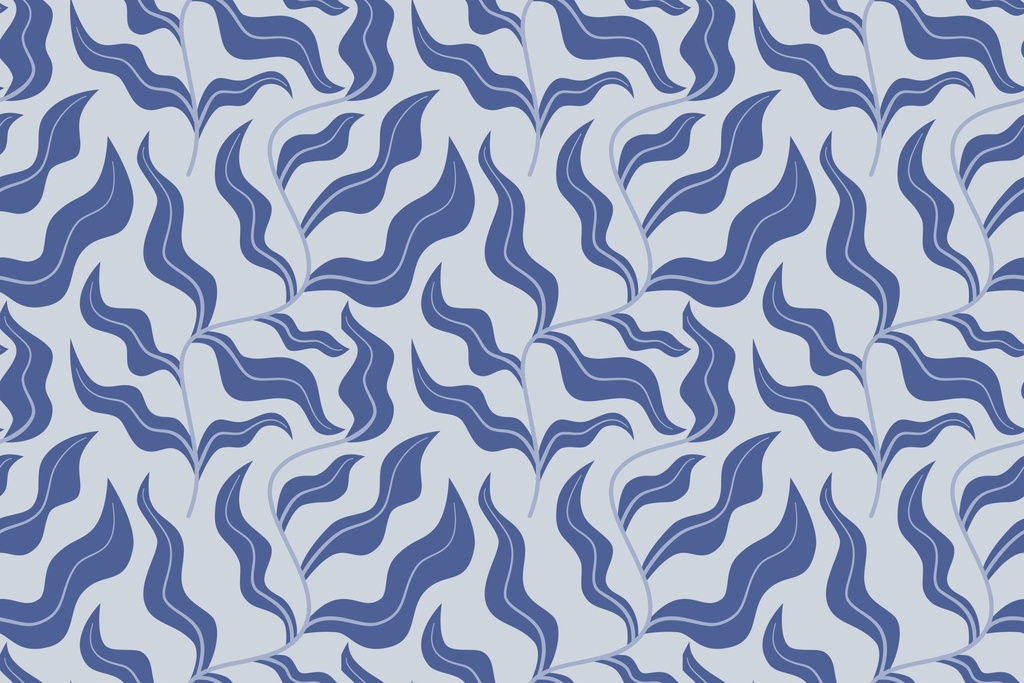 ✂️Coupon 50cm - Jersey bio GOTS & Oeko-Tex By MLA 2.3 | "Plantes maritimes" By Elise Sch