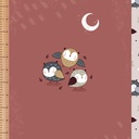 🏞️Panneau 70cm jersey bio GOTS & Oeko-Tex By MLA 2.3 | "Hiboux Hou Hou"
