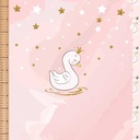 🏞️Panneau 70cm French Terry bio GOTS & Oeko-Tex By MLA 2.3 | "Cygne bling bling"