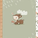 🏞️Panneau 70cm French Terry bio GOTS & Oeko-Tex By MLA 2.3 | "Doux faon"