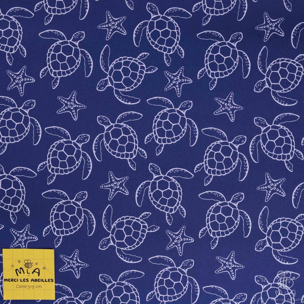 📏Percale 100% coton bio GOTS By MLA 2.3 | "Tortues"