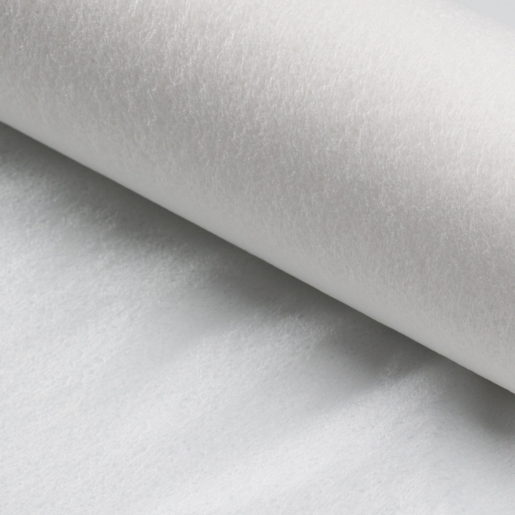 📏Entoilage non-tissé fin thermocollant double face | Blanc