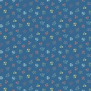 Popeline bio GOTS & Oeko-Tex | Petites fleurs (cobalt)
