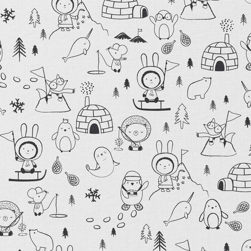 Coton à colorier Oeko-Tex & Reach | Igloo (blanc)