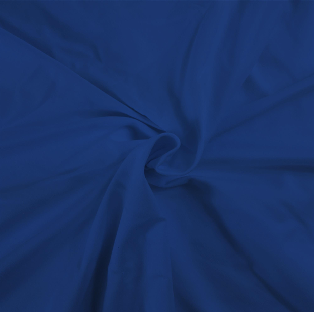 📏Jersey 100% coton bio GOTS & Oeko-Tex uni | Bleu roi