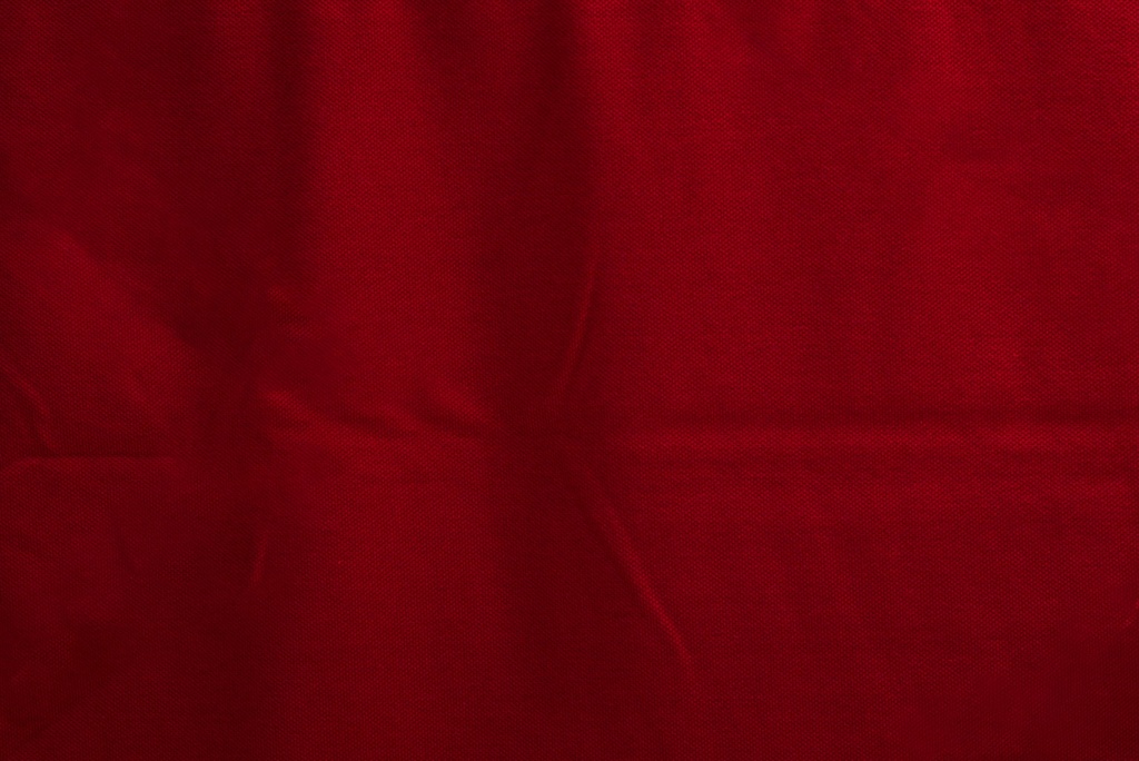 📏Piqué 100% coton bio GOTS & Oeko-Tex uni | Rouge