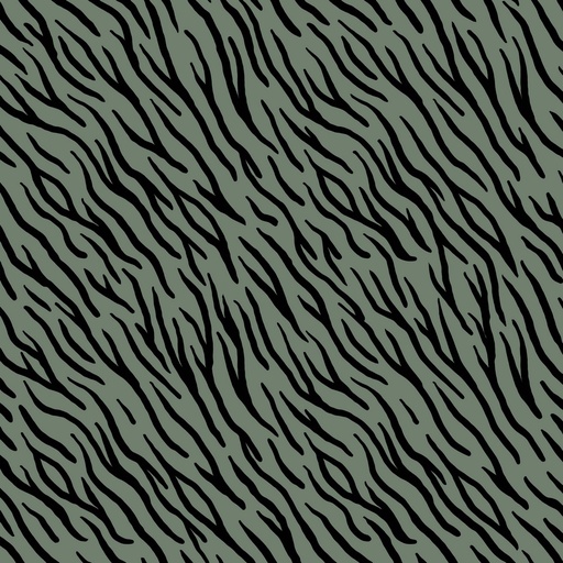 GOTS & Oeko-Tex organic soft sweat | Zebra skin (dark mint)