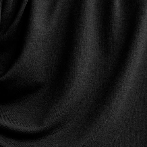 [ELT/108.TN.02/U-F5.TKS001-black/202604] 📏 Jersey 100% Tencel Oeko-Tex uni | Noir