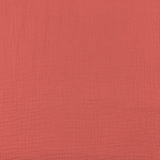 [VHT-03959.018 CORAL] 📏Double gaze bio GOTS & Oeko-Tex uni | Corail