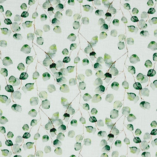 [VHT-08176.001] Double gaze bio GOTS & Oeko-Tex | Eucalyptus (blanc)