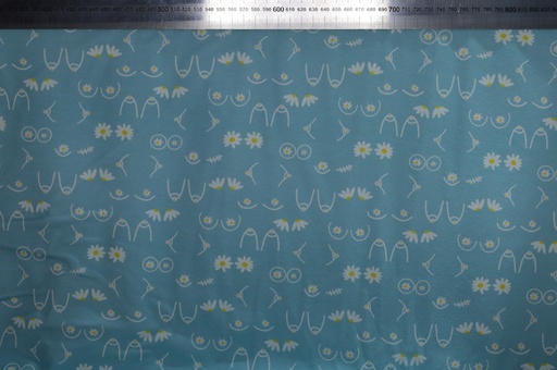 [EL-balcon-fleuri] 📏Jersey de coton bio Oeko-Tex L'Étoffe Libre® | "Balcon fleuri"