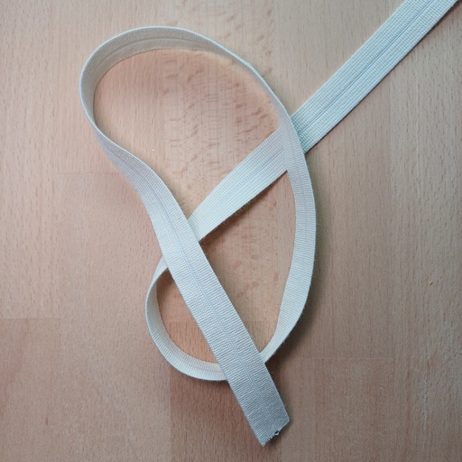[PHCL-WEB-015.0-0-ECR-180-0-KIPP] 🎗️Biais élastique préplié bio uni écru | 15 mm