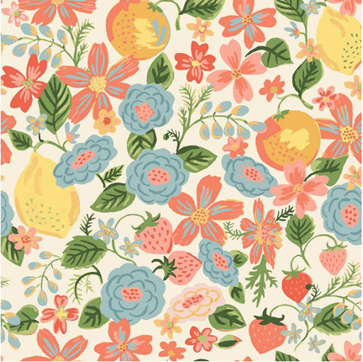 [ADL-V74-05-Monaluna] 📏Cotonnade 100% coton bio GOTS Monaluna | "Orchard"