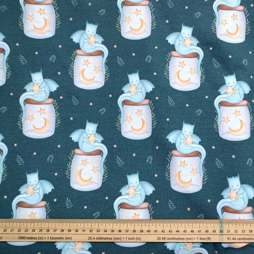 GOTS & Oeko-Tex organic jersey | Dragons (Forrest)