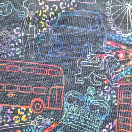 [MLA2.3-2023.016] GOTS & Oeko-Tex organic jersey | London calling (characoal)