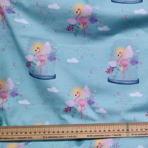 GOTS & Oeko-Tex organic jersey | Flamingo (fairytale)