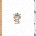 🏞️Panneau 70cm French Terry bio GOTS & Oeko-Tex By MLA 2.3 | "Ourson Sioux"