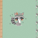 🏞️Panneau 70cm French Terry bio GOTS & Oeko-Tex By MLA 2.3 | "Racoon Sioux"