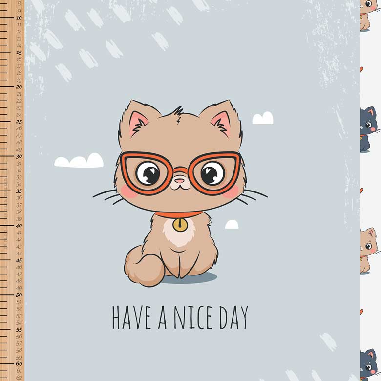 🏞️Panneau 70cm French Terry bio GOTS & Oeko-Tex By MLA 2.3 | "Nice day"
