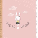 🏞️Panneau 70cm French Terry bio GOTS & Oeko-Tex By MLA 2.3 | "Lapinette"