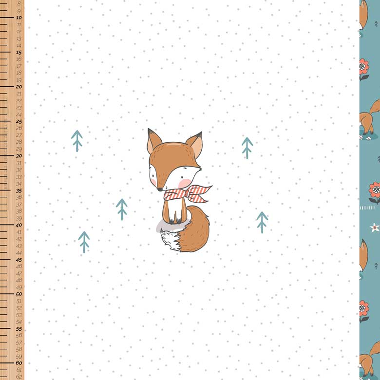 [PAN-CTB-20240920-renardeau-ft] 🏞️Panneau 70cm French Terry bio GOTS & Oeko-Tex By MLA 2.3 | "Renardeau"