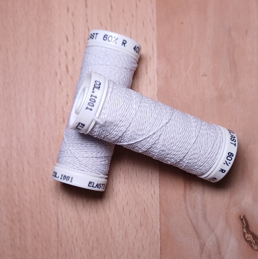 [3BC/604.ME.00/NC-F16.52E201001/202404] 🧷Fil élastique Oeko-Tex Scanfil 20m | Blanc