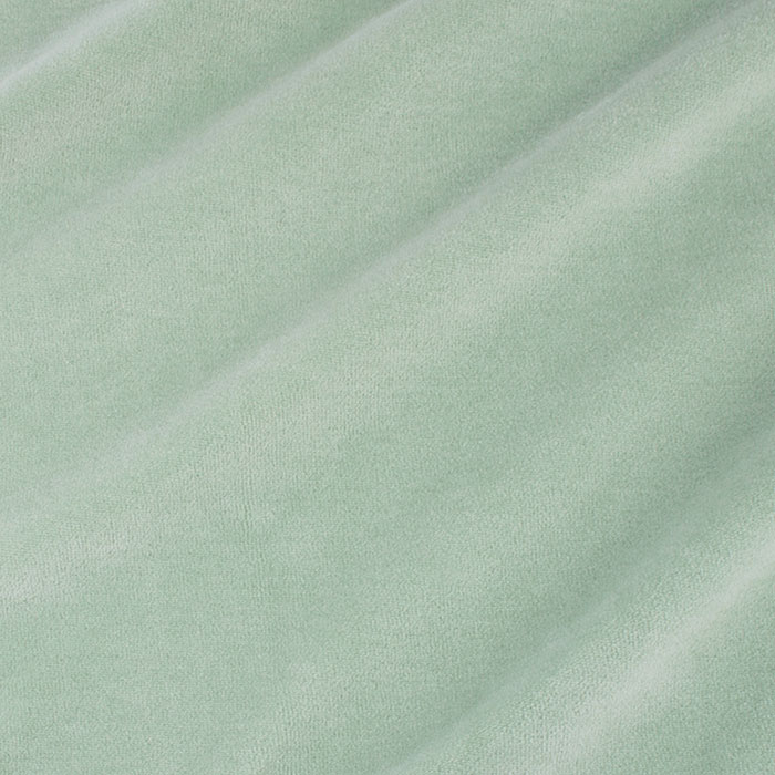 [ELT/114.COBIO.01/U-ET_TKS004_2_green/202501] Velours nicki bio 100% coton GOTS uni | Sauge