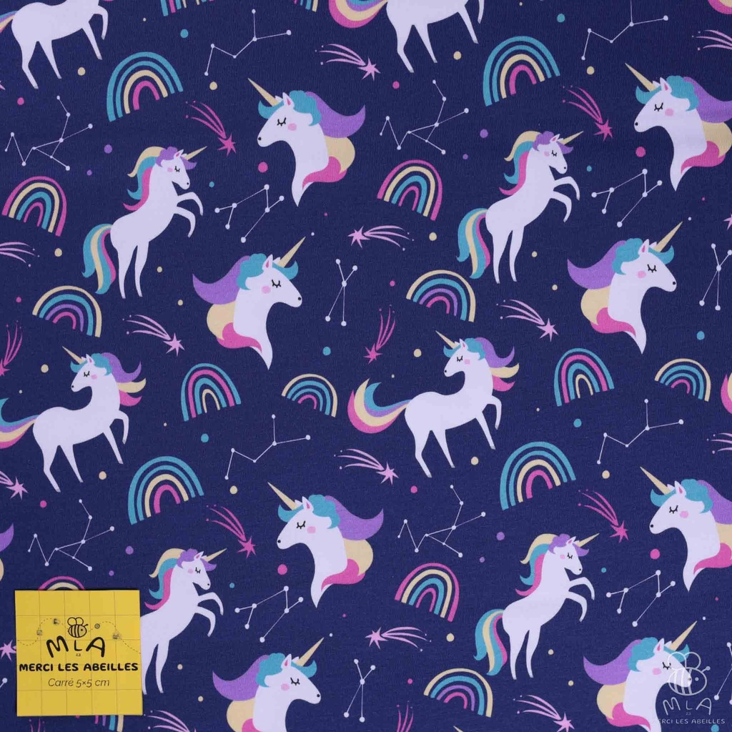 📏Jersey bio GOTS & Oeko-Tex By MLA 2.3 | "Astro Licorne"