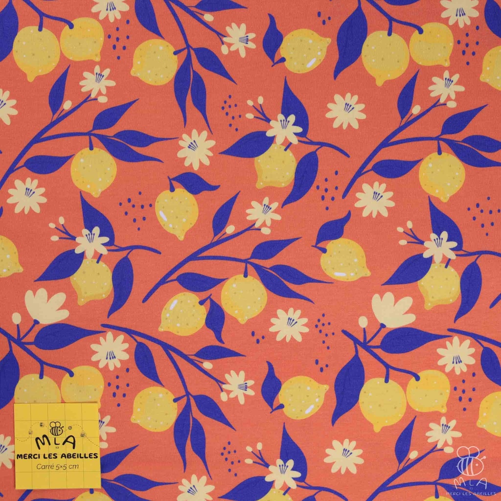 📏Jersey bio GOTS & Oeko-Tex By MLA 2.3 | "Citronniers"