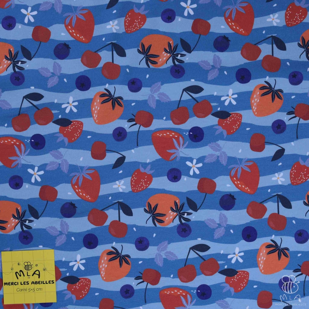 📏Jersey bio GOTS & Oeko-Tex By MLA 2.3 | "Fruits rouges"