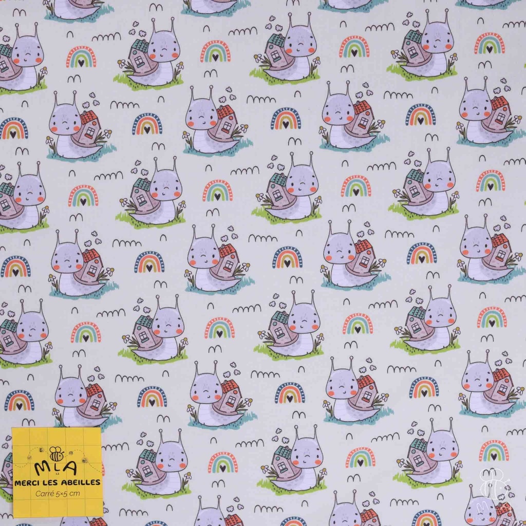 📏Jersey bio GOTS & Oeko-Tex By MLA 2.3 | "Petit escargot"