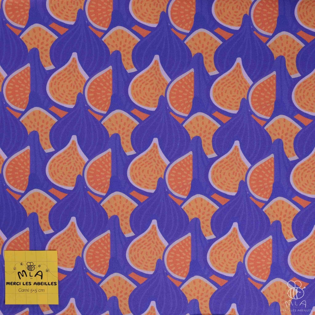 📏Percale 100% coton bio GOTS By MLA 2.3 | "Figues"