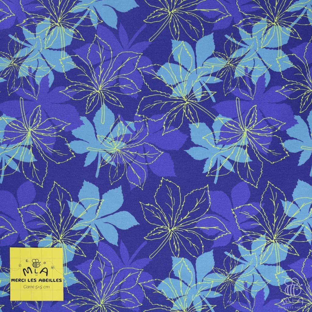 📏Jersey bio GOTS & Oeko-Tex By MLA 2.3 | "Feuilles de marronnier"