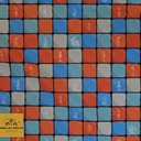 📏Jersey bio GOTS & Oeko-Tex By MLA 2.3 | "Mosaïque de Pâques, sauts orangés"