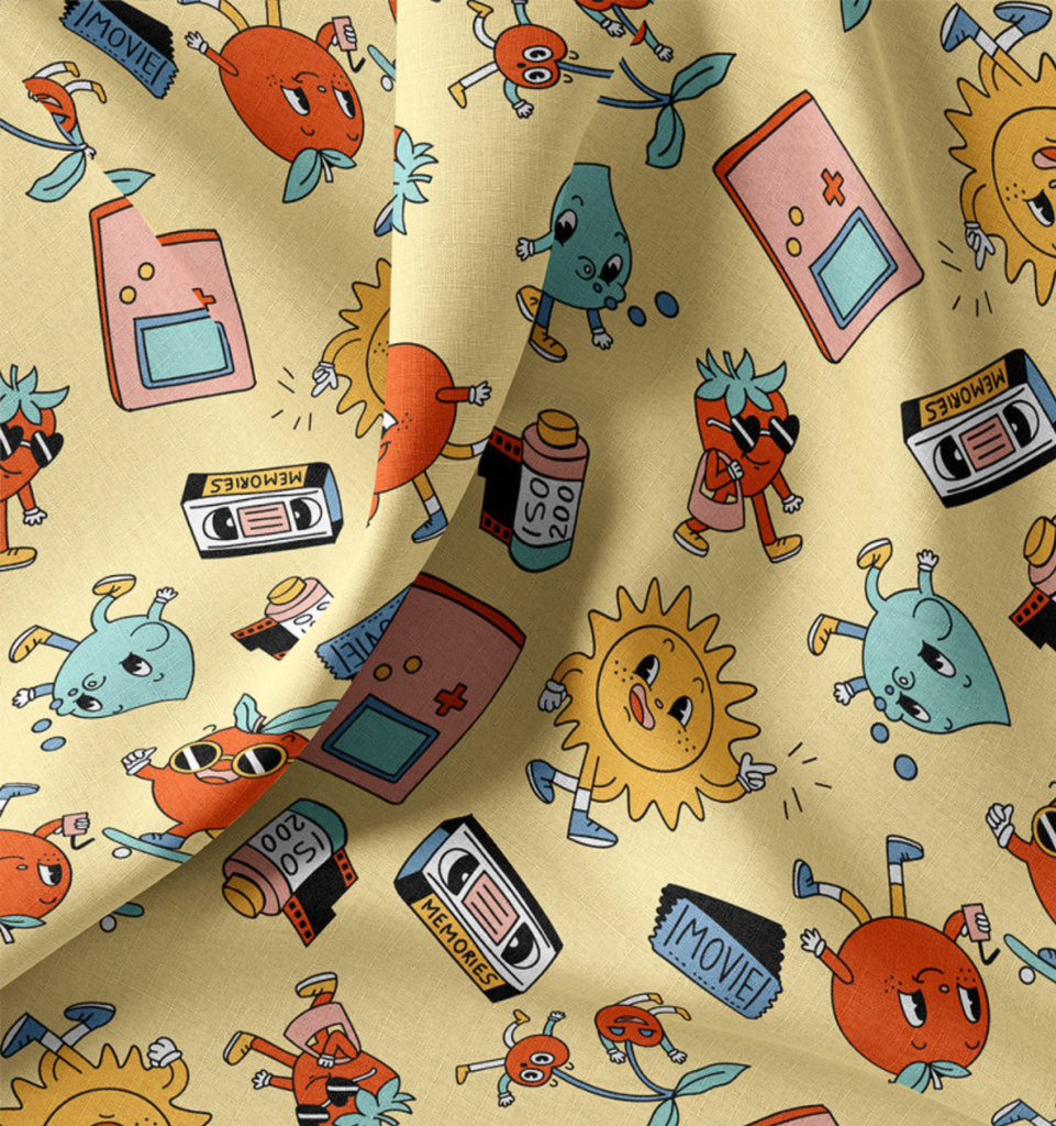 📏Coton Oeko-Tex & Reach | "Arcade" Rose/Jaune