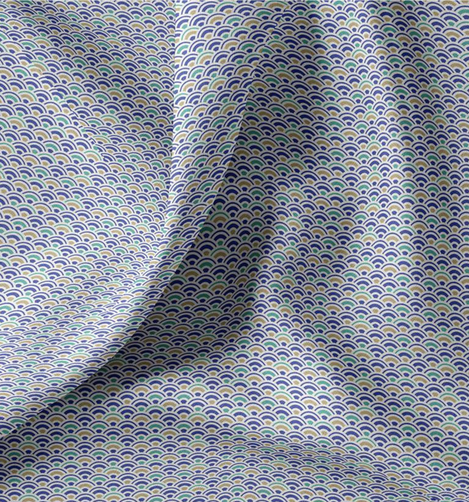 [DMT/2.203.CO.07/M-F2.101793/202501] 📏Coton Oeko-Tex & Reach | "Soja" Bleu/Vert