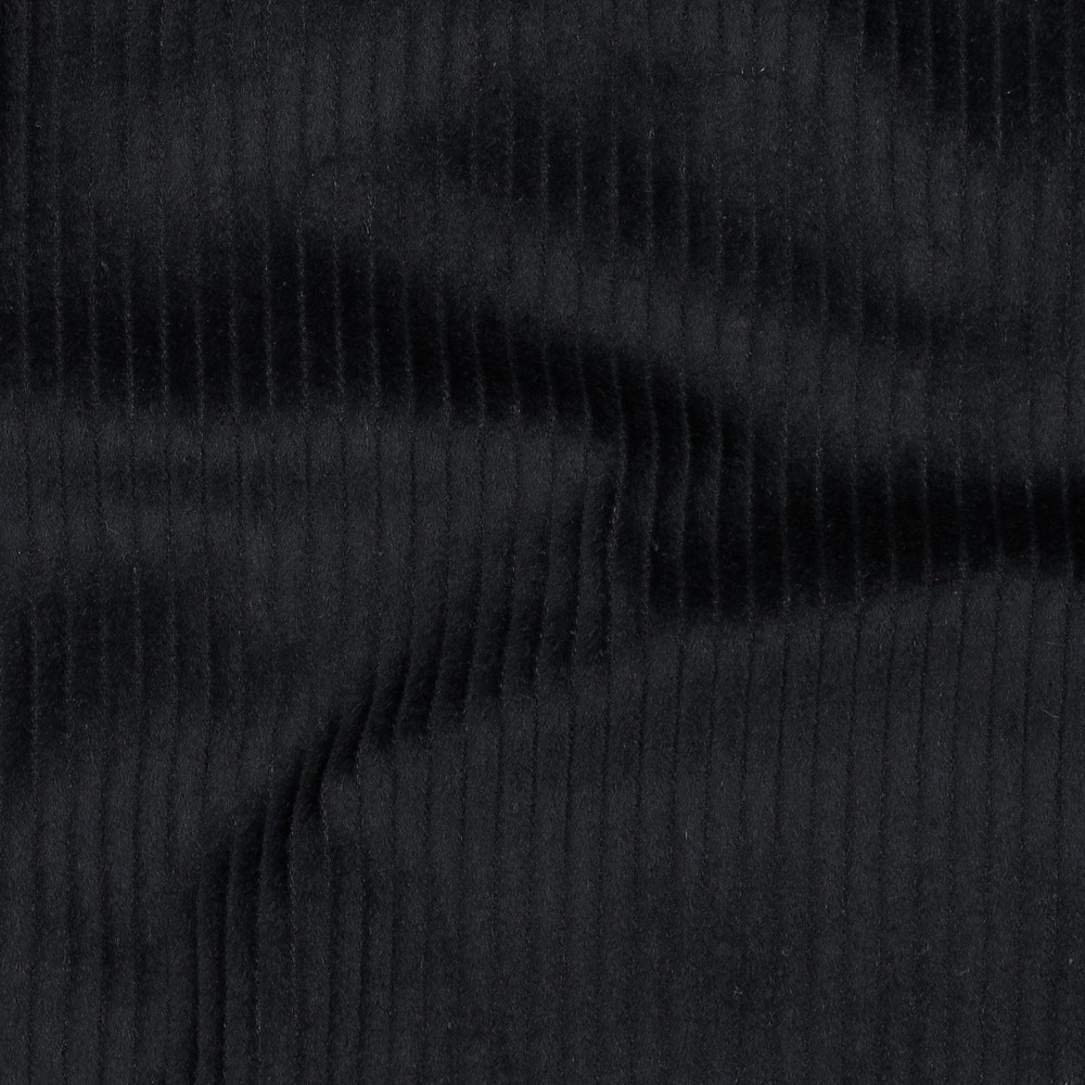 [VHT/218.CO.02/U-F1.05130.001/202507] 📏 Velours côtelé 100% coton uni | Noir