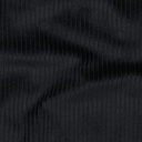 📏 Velours côtelé 100% coton Oeko-Tex uni| Noir