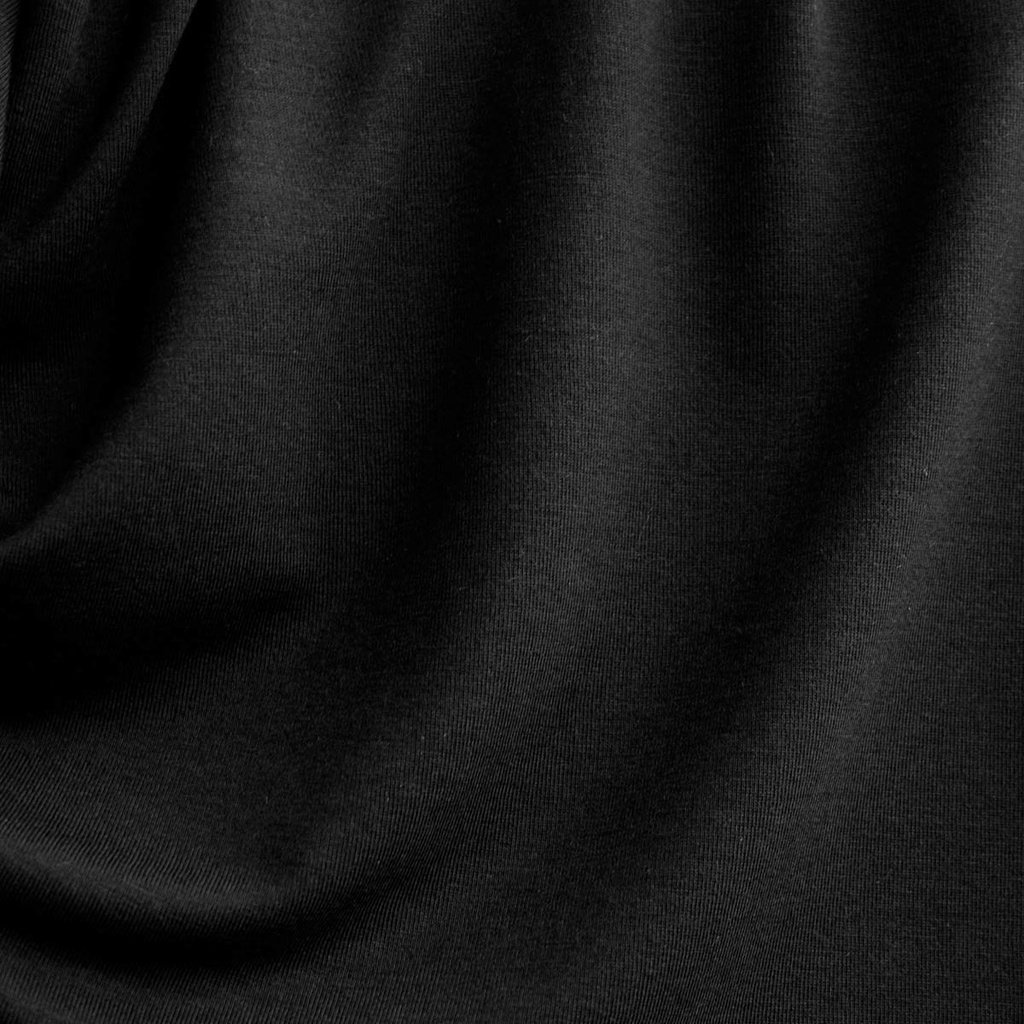 [ELT/108.TN.02/U-F5.TKS001-black/202604] 📏 Jersey 100% Tencel Oeko-Tex uni | Noir