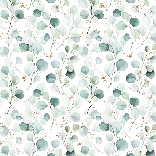 Coupon 80 cm |Jersey bio GOTS & Oeko-Tex | Eucalyptus (white)