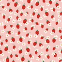 Organic jersey GOTS & Oeko-Tex | Strawberries (pink)