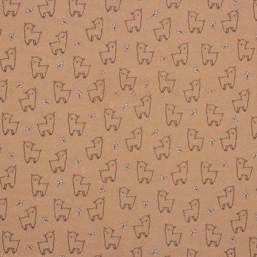 Maille pointelle unie Oeko-Tex | Alpaga (Rust)