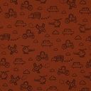 Jersey gaufré Oeko-Tex | Véhicules (Hazel)