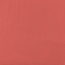 📏Double gaze bio GOTS & Oeko-Tex uni | Corail