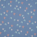 Popeline bio GOTS & Oeko-Tex | Birds and Butterflies (blue)