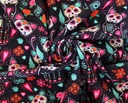 Coton Oeko-Tex | Sugar Skull Cats (Black)
